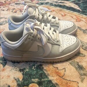Nike White and Gray dunk lows (dunks) SBS